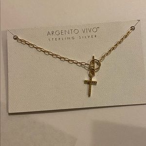 Argentine Vivo gold over sterling silver necklace